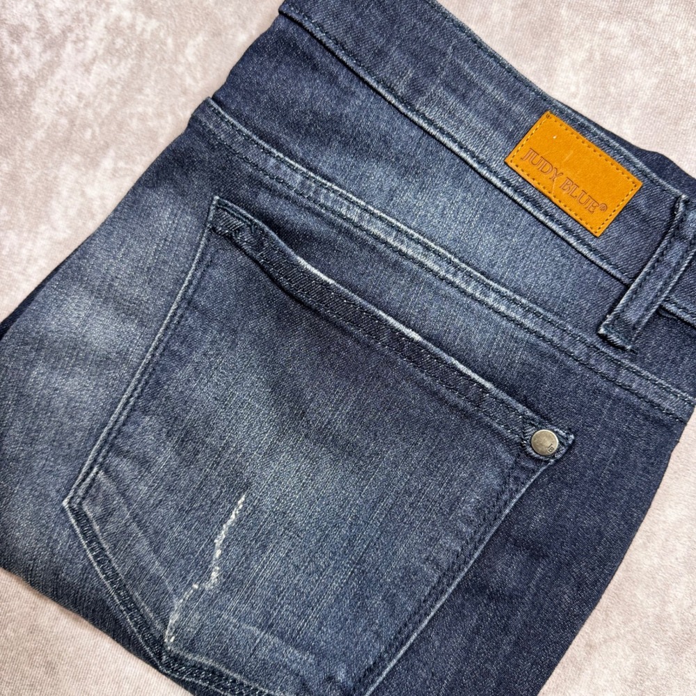 Judy Blue Skinny Fit Jeans Dark Wash Stretch Denim JB8248SSDK Size 13/31